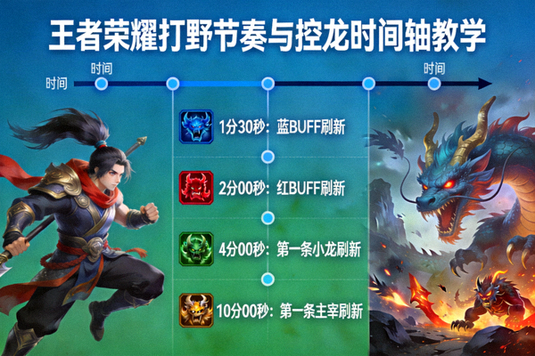 王者荣耀打野节奏与控龙时间轴教学封面图